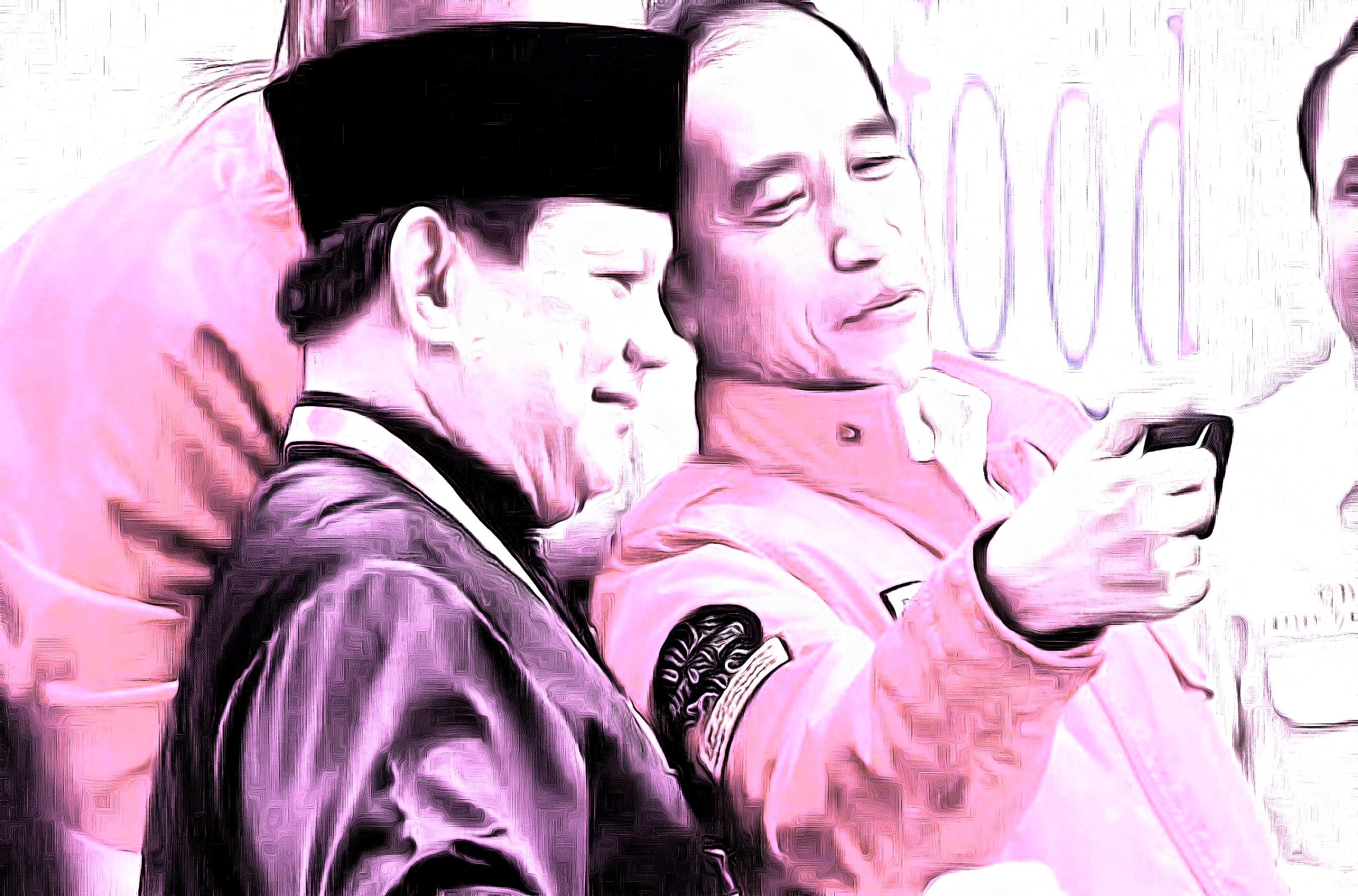 Prabowo Jokowi Bersama DAP Carver